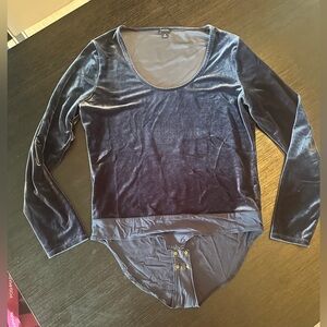 J. Crew Midnight Velvet Bodysuit